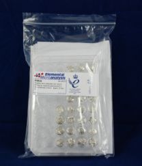 Calibration Set, pre-weighed aspartic acid 1mg -  500mg in tin foils