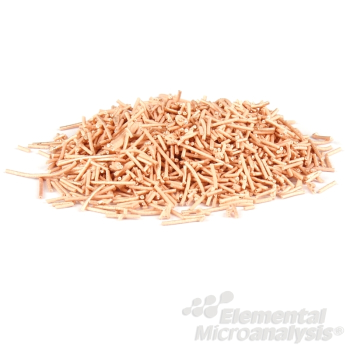 Copper Wires for S Analysis Coarse High Purity Reduced 6 x 0.65mm 40gm