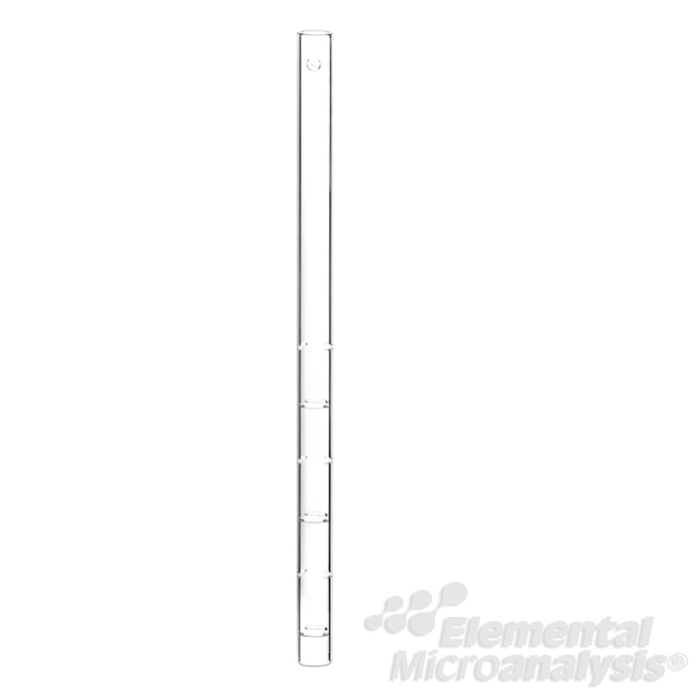 Sleeve Insert Open Both Ends Transparent Silica 13mm OD X 220mm