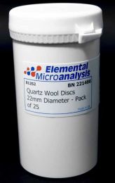 Quartz Wool Discs 22mm Diameter - Pack of 25