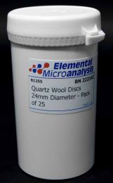Quartz Wool Discs 24mm Diameter - Pack of 25