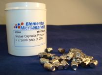 Nickel Capsules Pressed 8 x 5mm pack of 250