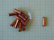 Copper Capsules Part Round Base  6 X 18mm pack of 100