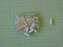 Silver Capsules Smooth Wall 9 x 3.5mm pack of 100