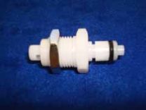 Quick Coupling  1/16 Male Bulkhead  with valve 604-392
