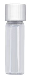 5.9ml Soda Glass Vial Flat bottom, with white septum cap, 718W 1/2 case,  55x15.5mm Non-Evacuated unlabelled, Pack of 1000