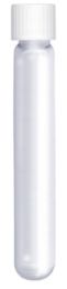 12ml Borosilicate Glass Vial Round bottom, with white septum cap, 938W- 101x15.5mm Non-Evacuated unlabelled, Pack of 1000