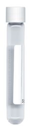 12ml Borosilicate Glass Vial Round bottom, with white septum cap, 939W- 101x15.5mm Non-Evacuated labelled, Pack of 1000