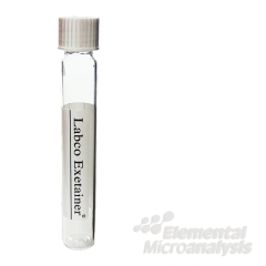 12ml Soda Glass Vial Flat bottom, with white septum cap,-739W- 101x15.5mm Non-Evacuated labelled, Pack of 1000