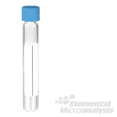 12ml Soda Glass Vial Flat bottom, with white septum cap,-839W- 101x15.5mm Evacuated labelled, Pack of 1000