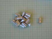 Tin Capsules Ultra-Clean Pressed Standard Weight 8 x 5mm Bulk Pack 10 x 96